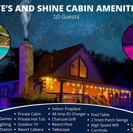 Ryes And Shine Bootlegger'S Cabin! Hot Tub* Pool* Arcade* Billiards *Ev * Pet Friendly セバービル エクステリア 写真